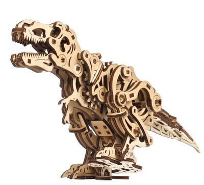 DINOZAUR Tyranozaurus Rex UGEARS DREWNIANY MODEL PUZZLE 3D DO SKŁADANIA