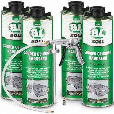 ZESTAW DO KONSERWACJI PODWOZIA 4x1L +PISTOLET ŚRODEK OCHRONY KAROSERII BOLL