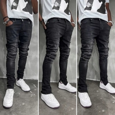 BLACK ISLAND r.32 jeansy Ripped przetarcia spodnie