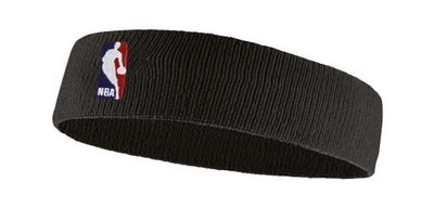 Opaska na głowę Nike HEADBAND NBA BLACK/BLACK