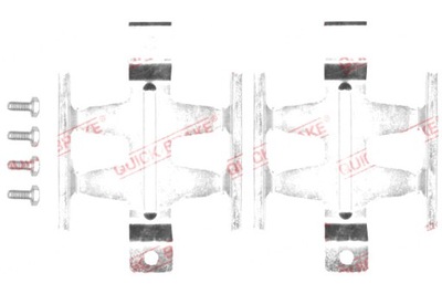 QUICK BRAKE КОМПЛЕКТ МОНТАЖНЫЙ КОЛОДОК ЗАД MERCEDES SPRINTER 5-T B905