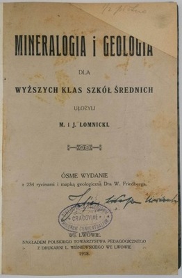 Mineralogia i geologia - M. i J. Łomnicki