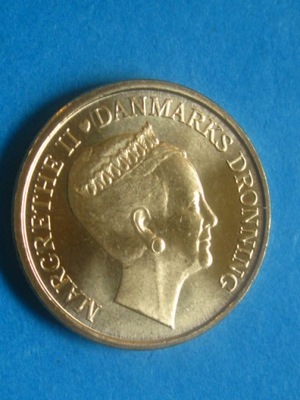 Dania 20 Kroner Koron 2010 Mennicza UNC Królowa