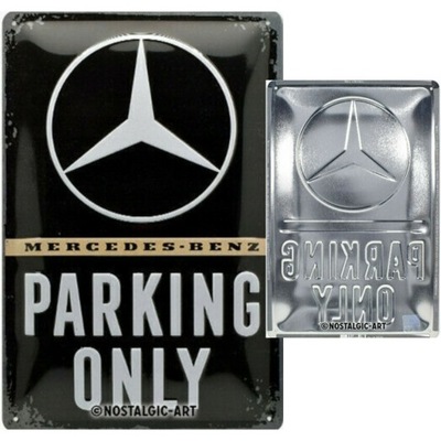 PLACA PLAKAT MERCEDES GASOLINA 20X30 CM NOSTALGIC ART  