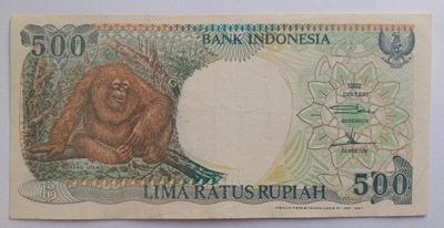 Banknot Indonezja 500 Rupiah 1992 rok