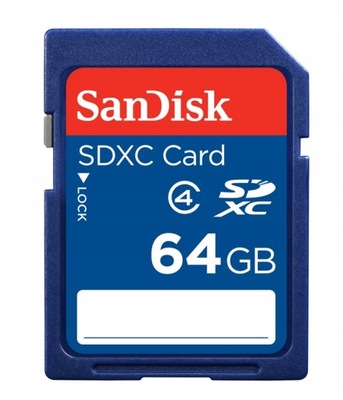 SANDISK 64GB KARTA PAMIĘCI SD SDXC 64 GB Class 4