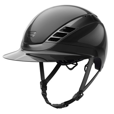 Kask Pikeur ABUS AIRLUXE CHROME L.V shiny black L