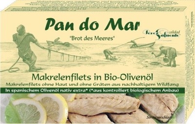 Makrela w bio oliwie z oliwek 120 g pan do mar