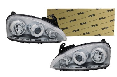 SET LAMPS ELE. H7+H7 OPEL CORSA C 03-05 TYC  