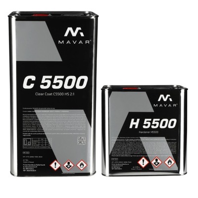 LAKIER ПРОЗРАЧНЫЙ 2K HS MAVAR C5500 5L+2,5L UTW