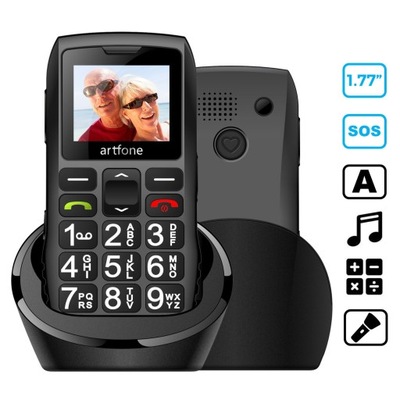 Artfone C1 Bar Senior Mobile Phone With Free