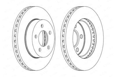 FERODO DISCOS DE FRENADO 2SZT. PARTE DELANTERA JEEP CHEROKEE LIBERTY 2.4-3.7  