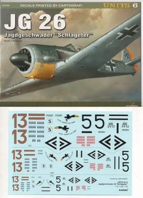 JG 26 'Schlageter' (kalkomania) - Kagero Units