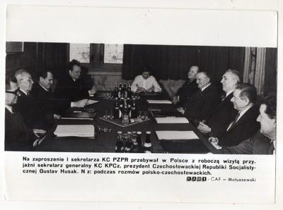 PRL PZPR - Gierek i Gustav Husak - ok1975