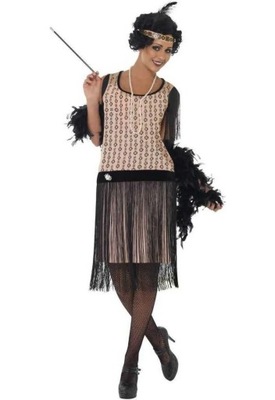 Strój Gangsterki Przebranie Flapper Retro M