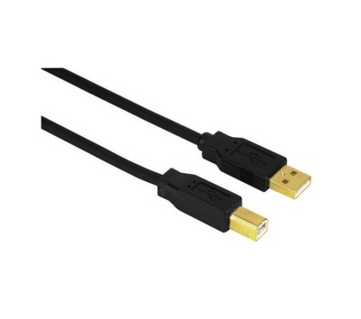 Kabel drukarkowy USB 2.0 A/B 1,8m. Ekran Gold HAMA