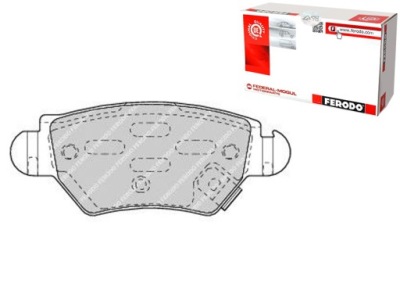 Комплект гальмівних колодок гальмівних ferodo 9117717 1605105 фото №1