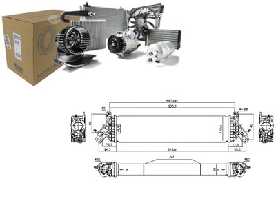 INTERCOOLER RADUADOR AIRE DE ADMISIÓN MAZDA 6 CX-9 2.5 06.16-  