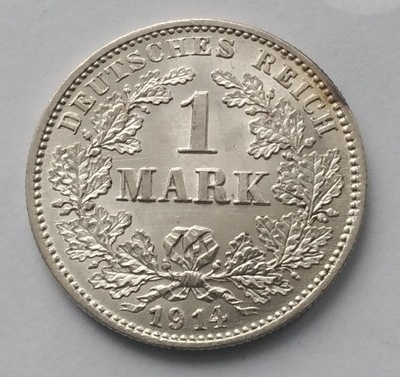 moneta 1 Marka Niemcy 1914 G Wilhelm II