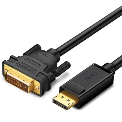 Kabel przewód DisplayPort DVI 2m czarny (DP103) Ugreen