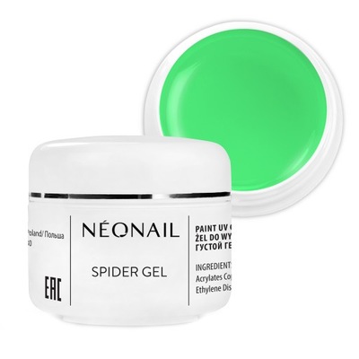 NEONAIL Zielony Żel do zdobień Spider Gel NEON GREEN 5 ml - OUTLET