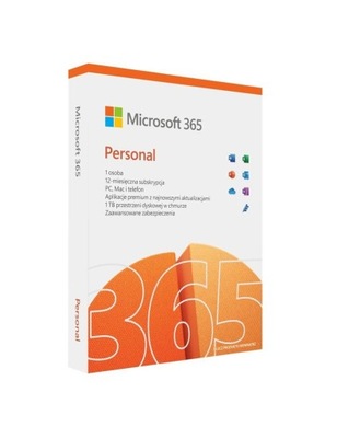 Oprogramowanie Microsoft M365 Personal BOX PL 1 PC