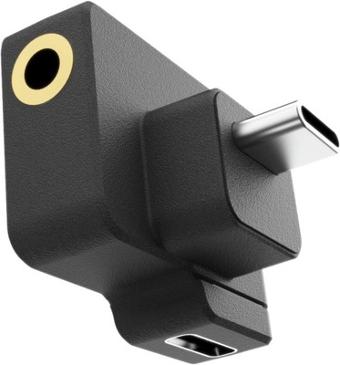 Hensych Adapter audio mikrofonowy 3,5 mm/USB-C