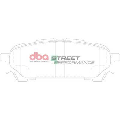 Тормозные колодки задняя dba street subaru impreza ii | forester ii db1672sp фото №1
