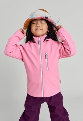 Kurtka softshell Reima Vantti 140 / Sunset pink