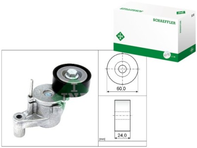 Schaeffler ina 534 0726 10 натягувач ремінь клиновий багаторучейковий фото №1
