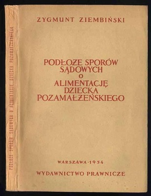 Ziembiński Podłoże sporów sądowych o alimentację