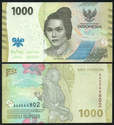 $ Indonezja 1000 RUPIAH P-162 UNC 2022