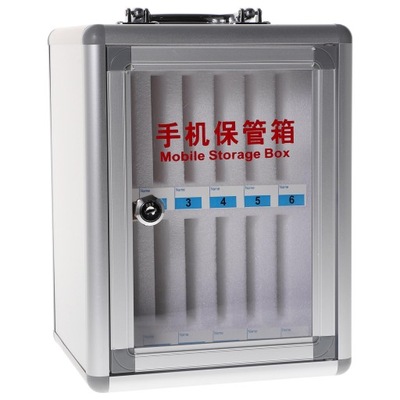 SZAFKA NA TELEFONY KOMÓRKOWE Z ALUMINIUM 12 MIEJSC STYLOWA I FUNKCJONALNA