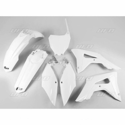 PLASTIKAS HONDA CRF 450 R 2017-2020 CRF 250 R 2018-2021 KOMPLEKTAS BALTAS UFO 