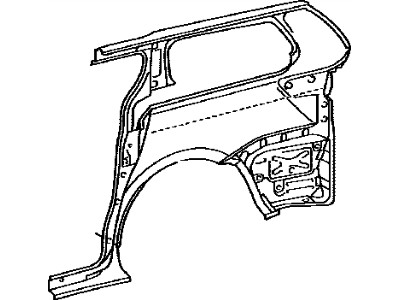 BŁOTNIK TYLNY TYŁ PRAWY TOYOTA SIENNA 2010-