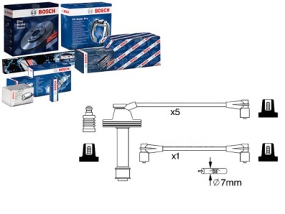 Дроти запалювання bosch zef1231 bw054 фото №1