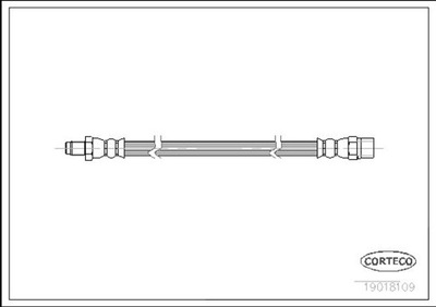 CORTECO 19018109 ПАТРУБОК ТОРМОЗНОЙ GIĘTKI VOLVO 850, S70