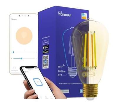 Żarówka WiFI LED Filament ST64 E27 Sonoff B02-F-ST64