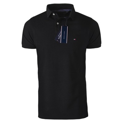 KOSZULKA POLO TOMMY HILFIGER CZARNA r. S/M