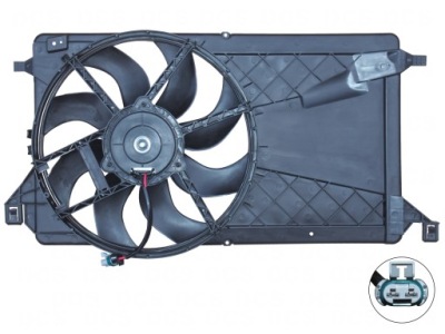 Вентилятор двигателя ford c-max focus 2003-2011 mazda 3 2003-2009 фото №1
