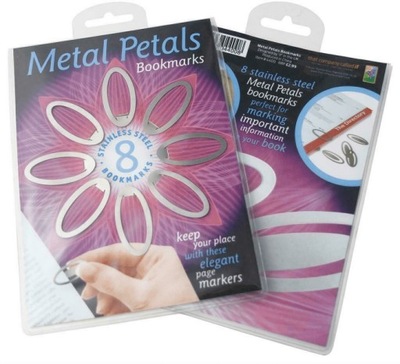 Metal Petals Bookmarks zestaw 8 metalowych