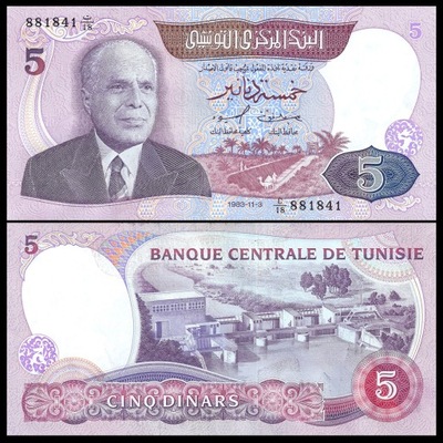 Tunezja 5 Dinar 1983 P-79 UNC