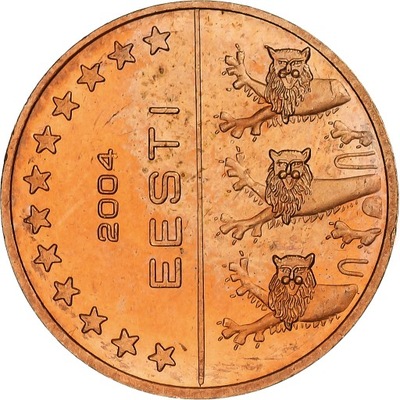 Estonia, 5 Euro Cent, Fantasy euro patterns, Essai