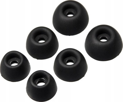 CZARNE ZAMIENNE GUMKI S M L NAKŁADKI DO SŁUCHAWEK GALAXY BUDS 2 PRO SM-R510