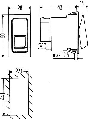 CONMUTADOR 6FH 007 832-131  