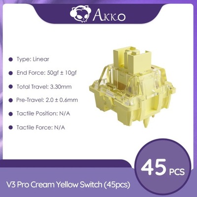 Akko V3 Pro Switches Tactile / Linear Switch for Mechanical Keyboard 45Pcs
