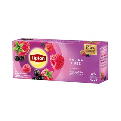 Herbata Lipton Fruits Malina i Bez 20 torebek