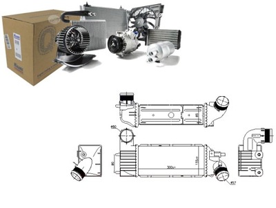 INTERCOOLER RADUADOR AIRE DE ADMISIÓN PEUGEOT 607 2.0D  