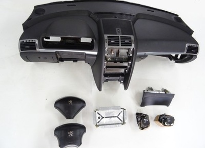 Peugeot 407 lift приборная панель консоль подушки безопасности натяжители фото №1