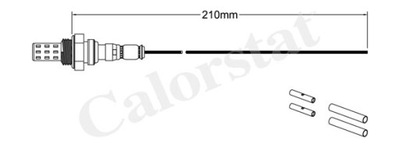 DENSO SONDA LAMBDA DOX-0537 DENSO 250-54058  